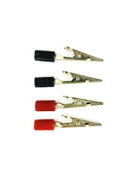 2 Pair of Mueller BU-60H 10A Steel Alligator Clips, Red & Black Handles 10013-1 ( No Screws)