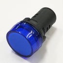 11-2649, Philmore BLUE 1" Inch Round Tapered LED Indicator Lamp 12-14 Volts DC