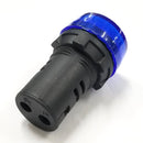 11-2649, Philmore BLUE 1" Inch Round Tapered LED Indicator Lamp 12-14 Volts DC