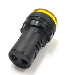 11-2652, Philmore YELLOW 1" Inch Round Flat Top LED Indicator Lamp 28 Volts DC
