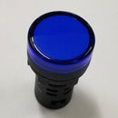 11-2659, Philmore BLUE 1" Inch Round Flat Top LED Indicator Lamp 28 Volts DC