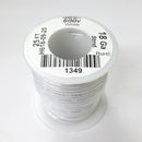 H618-09-25 25FT 18AWG WHITE Stranded Appliance & Marine 600V Wire UL1015 105C