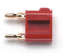 Pomona 2244-2, RED Miniature Double Banana Plug With Set Screws ~ 5A@2,500V DC