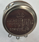 Allen Bradley JA1N056S203UA, 2W 20K Ohm Linear Potentiometer ~ MIL RV4NAYSD203A