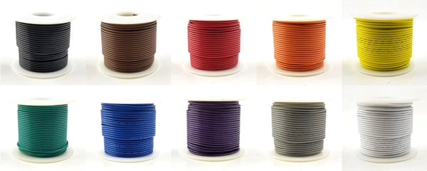 10 Color Assortment 18AWG Solid UL1007 PVC Hook Up Wire 100ft Rolls 300V