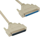 S-37MF-10' MAZ 10 Feet FT DB37 Serial Extension Cable Cord Connector 28 AWG Molded RS-449 37 Pin Male to Female M/F for PC Mac Printer Network Modem