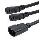 10W1-161413Y-14 IEC M to two IEC F 14awg 14inch