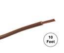 A10-01-10 10FT 10AWG BROWN Stranded Automotive Hook Up 50V Wire ~ 80C J1128