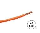 A18-03-40 40FT 18AWG ORANGE Stranded Automotive Hook Up 50V Wire ~ 80C J1128