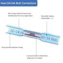 MVO MVHS-BS-B-5 16-14awg Heat-Sealed Butt Spliced 5pk