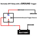 MVR51-1D70-12F, MVO 4-pin 70/60AMP 12VDC Waterproof Relay Kit, SPST Automotive Relay
