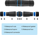 RJ45 WP Coupler. MVO, Waterproof RJ45 Coupler, Shielded Female to Female Waterproof Ethernet Coupler, IP68 Ethernet Outdoor LAN Cable Connector for Cat5e/Cat6/Cat7 Ethernet Cable PoE