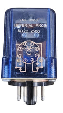 Imperial Products 5D2C-2500, DPDT 8 Pin Octal Relay with 2500 Ohm Sensitive Coil