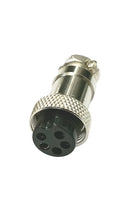 61-605, 5 Pin Female In-Line CB Mic or Ham Radio Microphone Connector