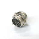 61-622, 2 Pin Male Chassis Panel CB Mic or Ham Radio Mobile Microphone Connector