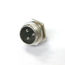 61-623, 3 Pin Male Chassis Panel CB Mic or Ham Radio Mobile Microphone Connector