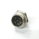 61-626, 6 Pin Male Chassis Panel CB Mic or Ham Radio Mobile Microphone Connector
