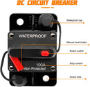 MVR185-100A, 100A@48V DC Heavy Duty Type III Waterproof Circuit Breaker IP67