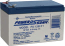 PS-1280F1, Powersonic PS-1280 F1 12 Volt 8 Amp Hour Rechargeable SLA Battery