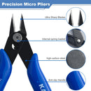 MV Flush Cutter 5in, MVO 170 Wire Flush Cutters Wire Clippers Nippers Clean Cut Pliers Side Cutter Diagonal Cutting Pliers