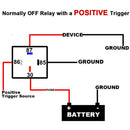 MVR51-1D70-12F, MVO 4-pin 70/60AMP 12VDC Waterproof Relay Kit, SPST Automotive Relay