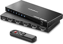 4x1 HDMI Switch, MVO HDMI 2.1 Switch 8K 4:4:4, HDMI Switcher 4 in 1 Out with IR Remote