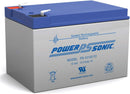 PS-12120F2, Powersonic -12 Volt/12 Amp Hour Sealed Lead Acid Battery with F2 Terminals