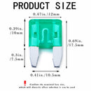 ATR-30, MVO 5 Pack Auto Fuses 30 AMP APM/ATM 32V Mini Blade Style Fuses 30A Short Circuit Protection Car Fuse (30 AMP