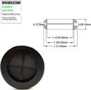 1132D, MVO 1-3/8 in Rubber Grommets for Wiring, 1-3/16 in ID, Double-Sided Rubber Plugs for Round Holes, Firewall Grommet Automotive, Wire Cable Protection