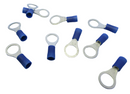 65-1548, Philmore Insulated Ring Terminal 16-14 AWG 5/16" Blue 10pk