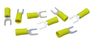 Philmore 65-2567C, 100pc 1/4" Spade Yellow Insulated Crimp Terminals ~ 12-10 AWG
