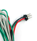 Vintage 4 Pin Male Radio Connector with Four (4) 18AWG Wires (11-13360)