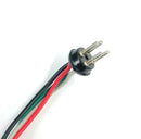 Vintage 4 Pin Male Radio Connector with Four (4) 18AWG Wires (11-13360)