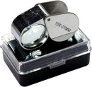 MJ381021C SE 10 x 21mm Chrome Plated Jeweler's Loupe - MJ381021C
