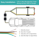 TRL-14-4-FTW 4C 14awg BLUE JACKET Flat Trailer Wire Per Foot 14 GAUGE 4 CONDUCTOR PARALLEL WIRE