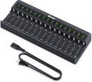 TN160 16-Bay AA/AAA NiMH/NiCD LCD Smart Battery Charger (01160)