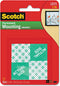 Scotch 111DC Indoor Mounting Tape Qty 16 1x1 mounting pads