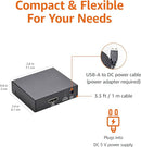 MVHDMI-1x2 4K HDMI Splitter 1 in 2 Out, 1x2 Powered HDMI Splitter for Dual Monitors w/Power Adapter, 4K@30Hz Dual Monitors Duplicate/Mirror for PS4 Fire Stick HDTV