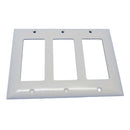75-3000, Philmore Triple (3) Gang White Designer Plate for Decora Style Inserts