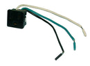 8545, Philmore Black Panel Mount 5-15R AC Receptacle Socket w/ 6" Wire Leads