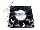 9GV0812P4K11, Sanyo Denki San Ace 80mm x 25mm 12V DC Cooling Fan ~ 74.8 CFM
