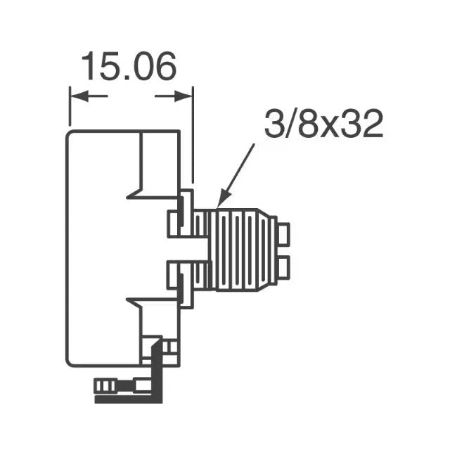 Clarostat A43-1000, 2W 1K Ohm Linear Wirewound Potentiometer Element ~ NO SHAFT