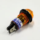 BN-23-1-OR, Sato 17mm Round Orange Jewel Lens Neon Indicator Light 100V~125V