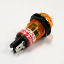 BN-23-2-OR, Sato 17mm Round Orange Jewel Lens Neon Indicator Light 200V ~ 250V