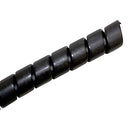 10FT 3/4" Diameter BLACK Spiral Wrap, Flexible Wire Covering ~ 10 Foot Length
