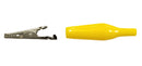 C-4-L-Y, Sato Parts 43mm Alligator Clip with Yellow Boot 7A @ 30V