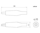 C-4-M-B, Sato Parts 35mm Alligator Clip with Black Boot 5A @ 30V