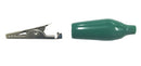 C-4-S-G, Sato Parts 27mm Alligator Clip with Green Boot 3A @ 30V