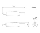 C-4-S-R, Sato Parts 27mm Alligator Clip with Red Boot 3A @ 30V
