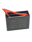 CBB61-4uF, 4uF @ 125/250/450V AC, Single Ceiling Fan Capacitor (CFC-4)